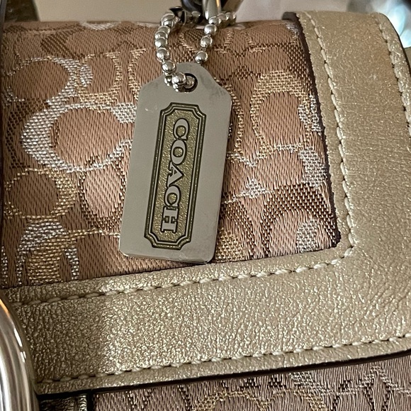 Coach Gold Metallic Madison Evening Bag - Picture 4 of 15